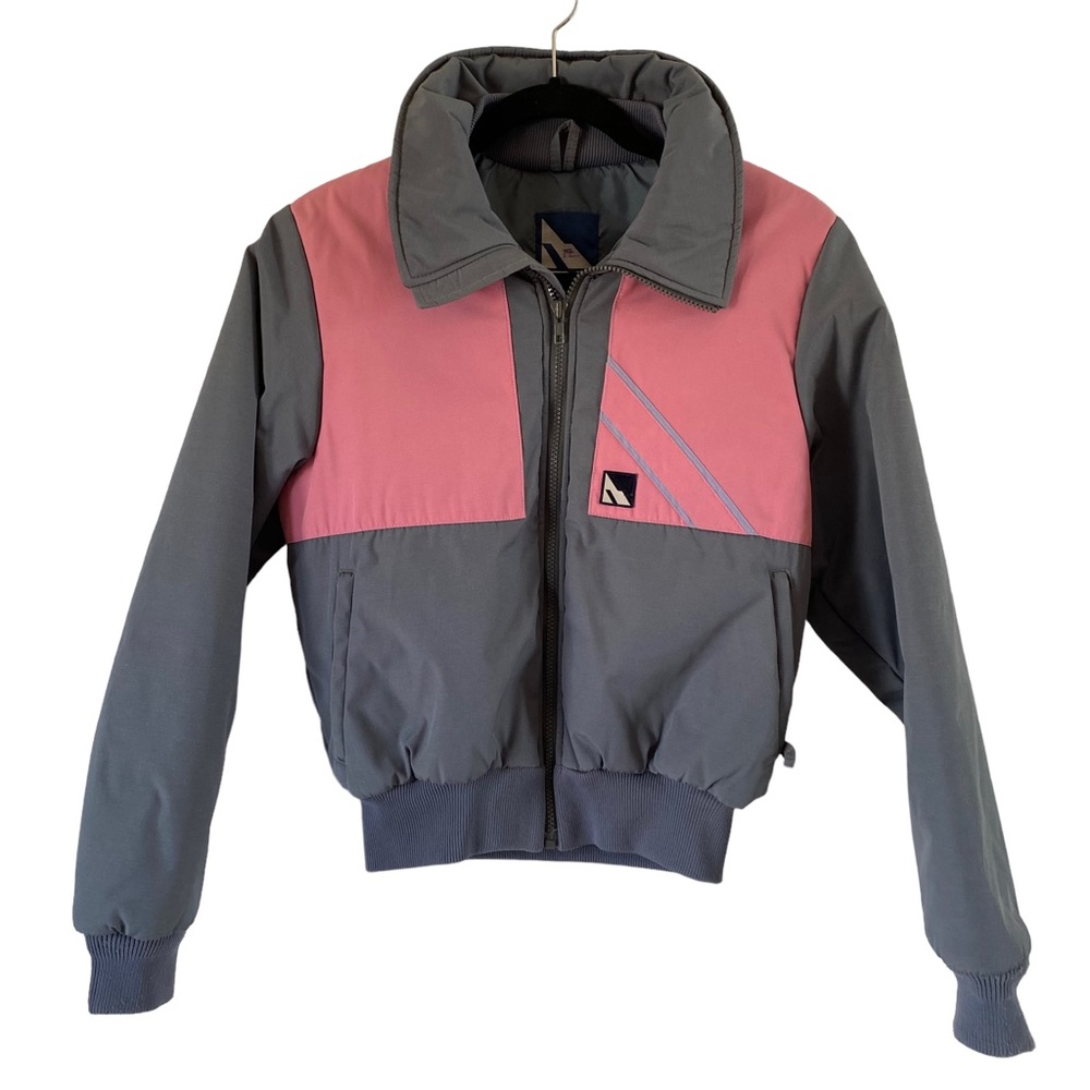 Serac Vintage Ski Jacket Womens Small 80s Colorblock Cropped Made in USA